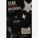 تیشتر باکسی مدل STAR (آستین سه ربع)